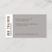 コリー縁どドクトレーナー2枚の名刺 名刺 (裏面)