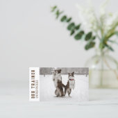 コリー縁どドクトレーナー2枚の名刺 名刺 (スタンド正面)