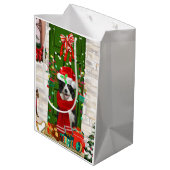 コリー縁どドグ・クリスマス ミディアムペーパーバッグ (裏面アングル)