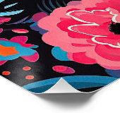 コリー縁どドッグと花004 – テーラージュエル ポスター (コーナー)