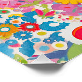 コリー縁どドッグと花005 – テーラージュエル ポスター (コーナー)