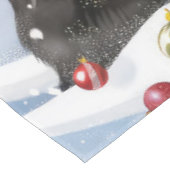 コリー縁どドッグウィンターワンダーランドクリスマスジョイ テーブルクロス (アングル)