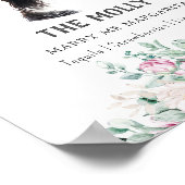 コリー縁どドッグシグネチャーのドリンク看板 ポスター (角)