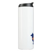 コリー縁どドッグシルエットコロラドフラッグ タンブラー (回転左)