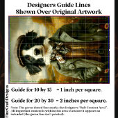 コリー縁どドッグポートレートランドスケープCH3デコページ 薄葉紙