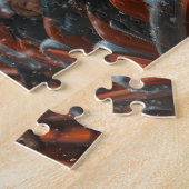 コリー縁どドッグローラーコースタークリスマス ジグソーパズル (側面)