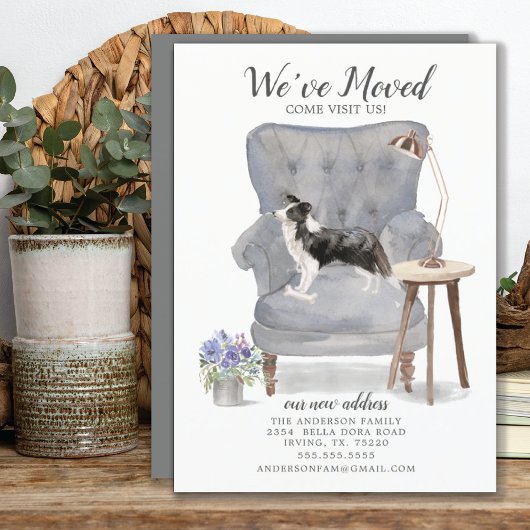 コリー縁どドッグ引っ越しましたの移動告知 案内状