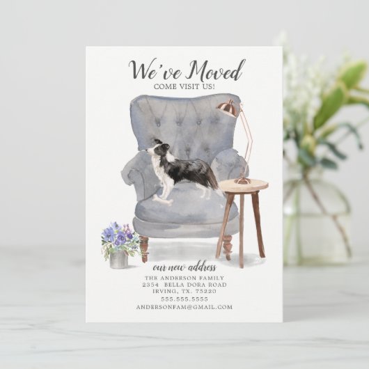 コリー縁どドッグ引っ越しましたの移動告知 案内状 (スタンド正面)