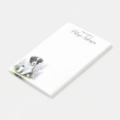 コリー縁どドッグ恋人かわいい子犬パーソナライズされた ポストイット (アングル)