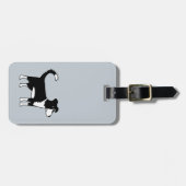 コリー縁どドッグ ラゲッジタグ (正面横)