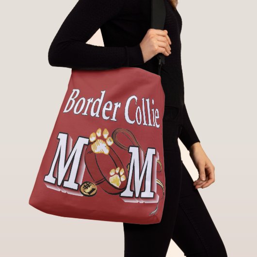 コリー縁どドッグMOM クロスボディバッグ (クローズアップ)