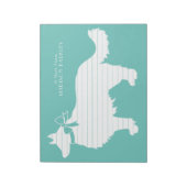 コリー縁どドドッグパピー ノートパッド (回転)