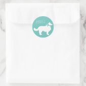 コリー縁どドドッグパピー ラウンドシール (バッグ)