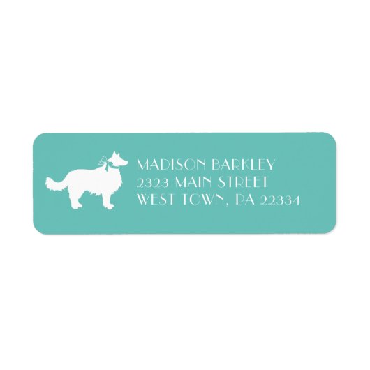 コリー縁どドドッグパピー ラベル (正面)