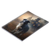 コリー縁どハロウィーン怖い ノートブック (左側)