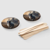 コリー縁どハロウィーン怖い ハンドファン (組立なし)