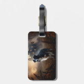 コリー縁どハロウィーン怖い ラゲッジタグ (裏面縦)