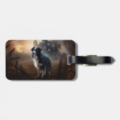 コリー縁どハロウィーン怖い ラゲッジタグ (裏面横)