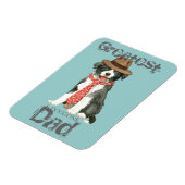 コリー縁どハートパパ マグネット (左側)