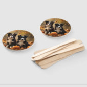 コリー縁どパピーオータムデライトカボチャ ハンドファン (組立なし)