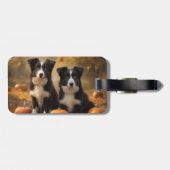 コリー縁どパピーオータムデライトカボチャ ラゲッジタグ (裏面横)