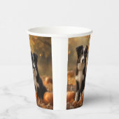 コリー縁どパピーオータムデライトカボチャ 紙コップ (右)