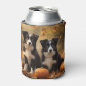 コリー縁どパピーオータムデライトカボチャ 缶クーラー (缶正面)
