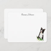 コリー縁どフラカスタムット サンキューカード (正面/裏面)