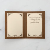 コリー縁どペット悔やみや弔慰の犬の損失 カード (内部)