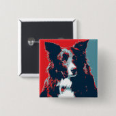 コリー縁どホープパロディのポスター 缶バッジ (正面&裏面)