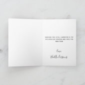 コリー縁どメリークリスマスサンタドッグ シーズンカード (内部)