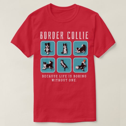 コリー縁どラバーギフト Tシャツ (デザイン正面)