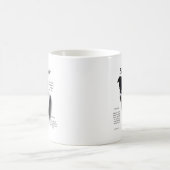 コリー縁ど履歴デザイン コーヒーマグカップ (中央)