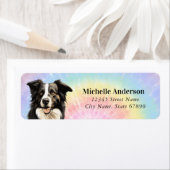 コリー縁ど差出人住所ラベル ラベル (インサイチュ)