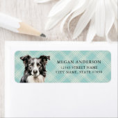 コリー縁ど差出人住所ラベル ラベル (インサイチュ)