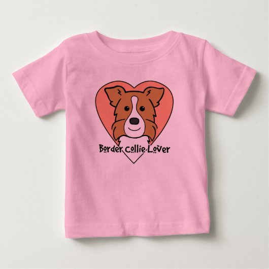 コリー縁ど恋人 ベビーTシャツ (正面)