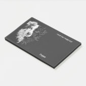 コリー縁ど抽象芸術アートドッグ名 ポストイット (アングル)