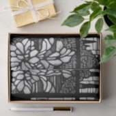 コリー縁ど白黒ドッグシャワーカーテン 薄葉紙 (ギフト)