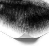 コリー縁ど顔ペンシルアートポスター ポスター (角)