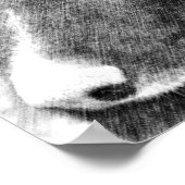 コリー縁ど顔ペンシルアート#2 ポスター (角)