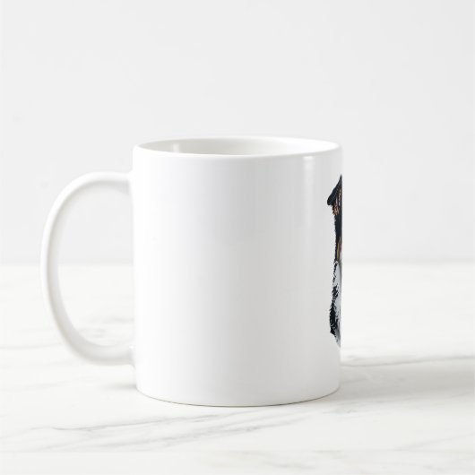 コリー縁ど顔 コーヒーマグカップ (左)
