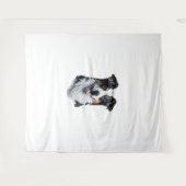 コリー縁ど顔 タペストリー (正面(横))