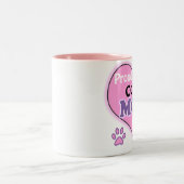 コリー誇りを持ったママ ツートーンマグカップ (中央)