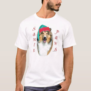 コリー・サンタ・ポーズ Tシャツ