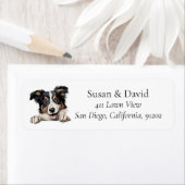 コリー・ドッグが愛玩動物を育てる ラベル (インサイチュ)