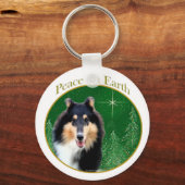 コリー・ピースオフ キーホルダー (正面)