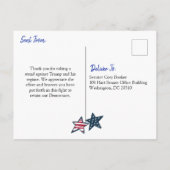 コリー・ブッカー上院議員に感謝を(カスタマイズ可能) ポストカード (裏面)