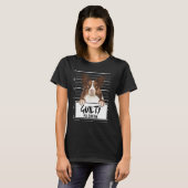 コリー・ムグショットの有罪の犬 Tシャツ (正面フル)