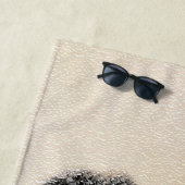 コリー（ラフ）絵画ズ – かわいいオリジナルドッグアート ビーチタオル (インサイチュ)