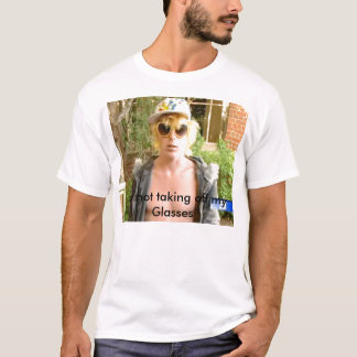コリーW、眼鏡を外さない Tシャツ